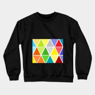 Colorful Seamless Triangle Pattern Crewneck Sweatshirt